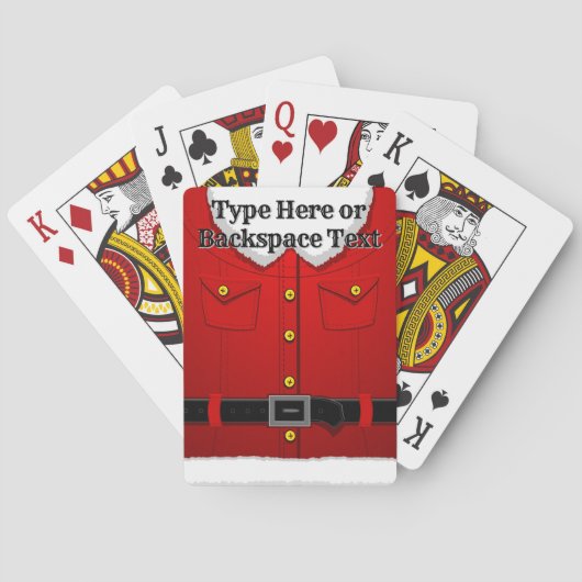 Sinterklare speelkaarten - Aangepaste kaarten (Achterkant)