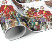 Sinterklare staartvechtstaart tegen Zombiës Verpak Cadeaupapier (Rol Hoek)