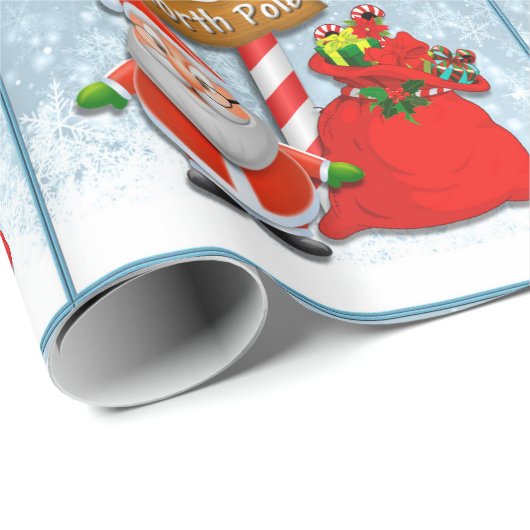 Sinterklaringspapier voor Noordpool Cadeaupapier (Rol Hoek)