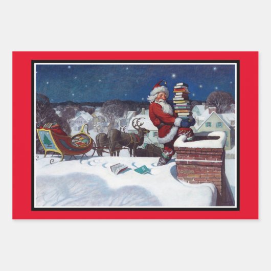 Sinterklasboeken Inpakpapier Vel (Voorkant)