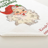 Sinterklasfamilie met prettige kerstdagen  sherpa deken (3/4)