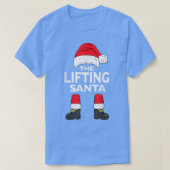 Sinterklasgroep kerstschuur opheffen t-shirt (Design voorkant)