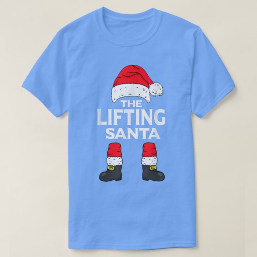Sinterklasgroep kerstschuur opheffen t-shirt (Design voorkant)