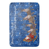 Sinterklasje met kerstkleerschoen badmat (Voorkant Verticaal)