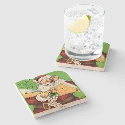 Sinterklaslijst van Nice Stenen Onderzetter (Zijkant)