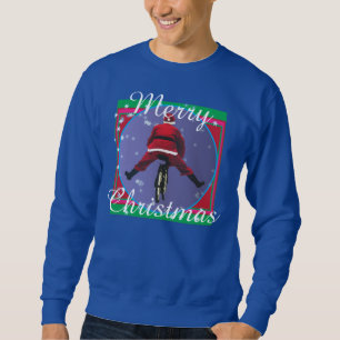 Sinterkletsen met een lelijke kerstkeuter trui