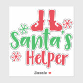 Sinterkletter, Elf Shoes, Snowflakes, Kerstmis Sticker (Vel)
