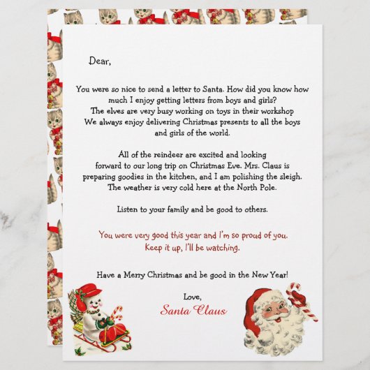 Sinterkletter voor kinderen, rendiersnoepjes (Voorkant / Achterkant)