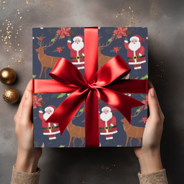 Sinterklusje met Rudolph Custom kerstfeestje Cadeaupapier