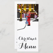 Sinterklusje op breedband kerstmenu menu (Voorkant / Achterkant)