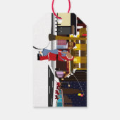 Sinterklusje op Broadway kerstcadeaus Cadeaulabel (Achterkant)