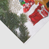 Sinterklusje voor kerst tissuepapier (Detail)