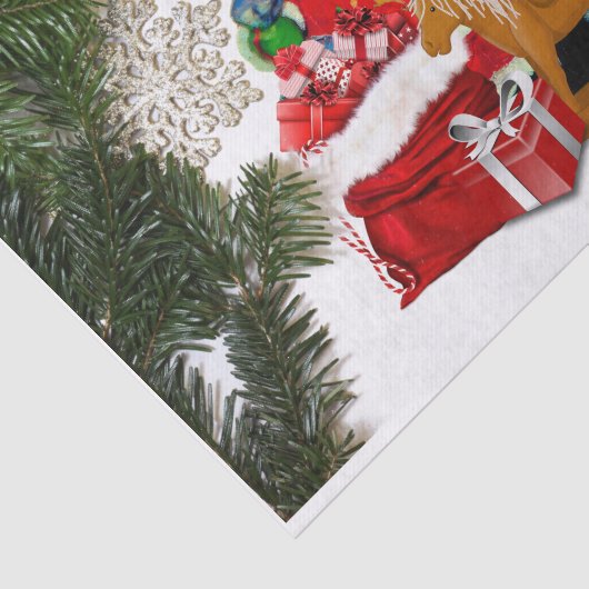 Sinterklusje voor kerst tissuepapier (Detail)