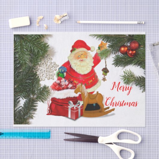 Sinterklusje voor kerst tissuepapier (Craft)