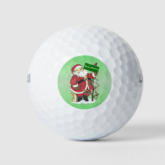 Sinterklusjes voor gezelschapsdieren kerst golfballen (Voorkant)