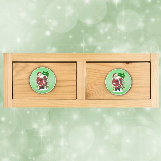 Sinterklusjes voor gezelschapsdieren kerst keramische knop