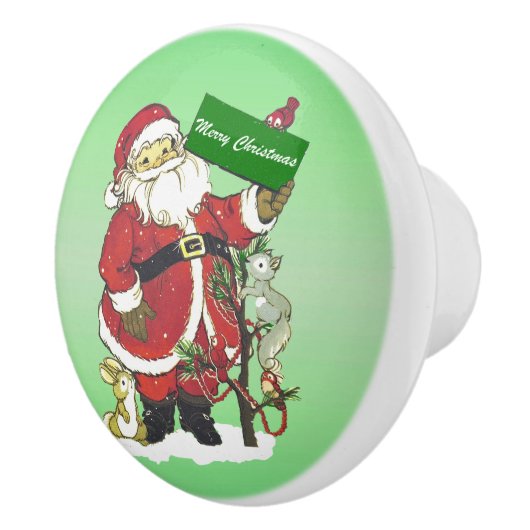 Sinterklusjes voor gezelschapsdieren kerst keramische knop (Rechts)