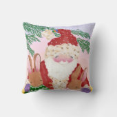 Sinterklussen en konijnenkussens kussen (Achterkant)