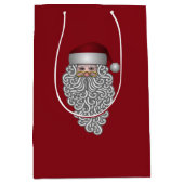 Sinterkop met krullende rode dikke tas medium cadeauzakje (Voorkant)