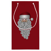 Sinterkop met krullende rode kleine cadeautas (Achterkant)