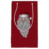 Sinterkop met krullende rode kleine cadeautas (Voorkant)