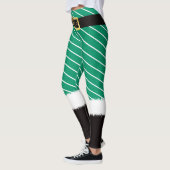Sinterkostuums leggings met groene katoenwol (Links)