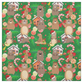 Sinterkruideniersstof voor kerstkerstmis stof (Swatch)