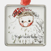 Sinterkunst-Ornament personaliseren Metalen Ornament (Voorkant)