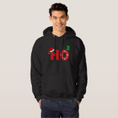 Sinterlacht bij Kerstmis Hoodie (Voorkant volledig)