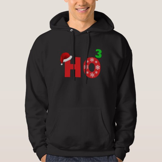 Sinterlacht bij Kerstmis Hoodie (Voorkant)