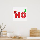 Sinterlacht op kerst poster (Keuken)