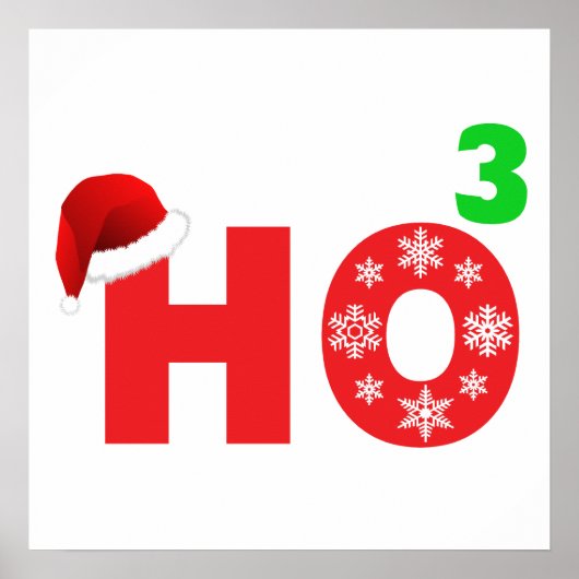 Sinterlacht op kerst poster (Voorkant)