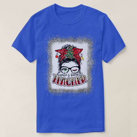 Sinterleraar Favoriet Bleaching leraar ELF Teac T-shirt (Design voorkant)