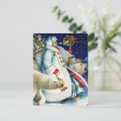 Sinterloopjongen met Beren Feestdagenkaart (Staand voorkant)