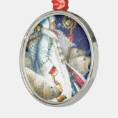 Sinterloopjongen met Beren Metalen Ornament (Links)