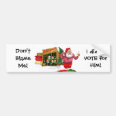 Sinterman/Elves voor huur/politieke graaf Bumpersticker (Voorkant)