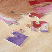 Sinterman en bunnies in de zonnepuzzel legpuzzel (Zijkant)