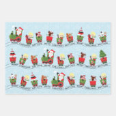 Sinterman en eenling op trein inpakpapier vel (Voorkant 3)