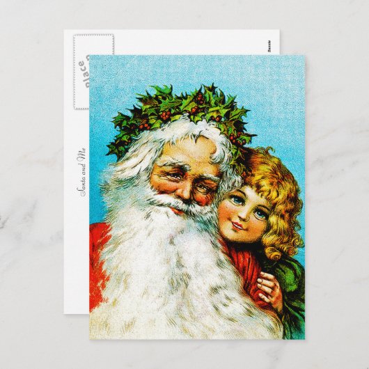 Sinterman en ik feestdagenkaart (Voorkant / Achterkant)