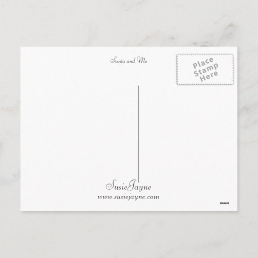 Sinterman en ik feestdagenkaart (Achterkant)