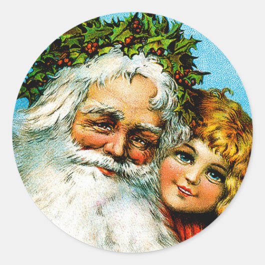 Sinterman en ik ronde sticker (Voorkant)