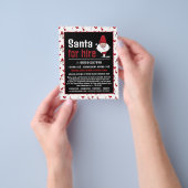 Sinterman en Snowman, Santa Claus Entertainer Adve Flyer (Hand)