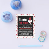 Sinterman en Snowman, Santa Claus Entertainer Adve Flyer (Enkel)