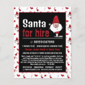 Sinterman en Snowman, Santa Claus Entertainer Adve Flyer (Voorkant)