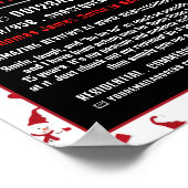 Sinterman en Snowman, Santa Claus Entertainer Adve Poster (Hoek)