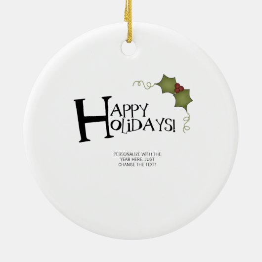 Sinterman en zijn rendier keramisch ornament (Achterkant)