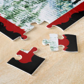 Sinterman en zijn rendierpuzzel legpuzzel (Zijkant)