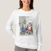 Sinterman in de gevangenis shirt met witte lange m (Voorkant)