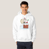 Sinterman in een Chimney Festive Hoodie (Voorkant volledig)