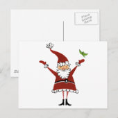 Sinterman met Bird Feestdagenkaart (Voorkant / Achterkant)
